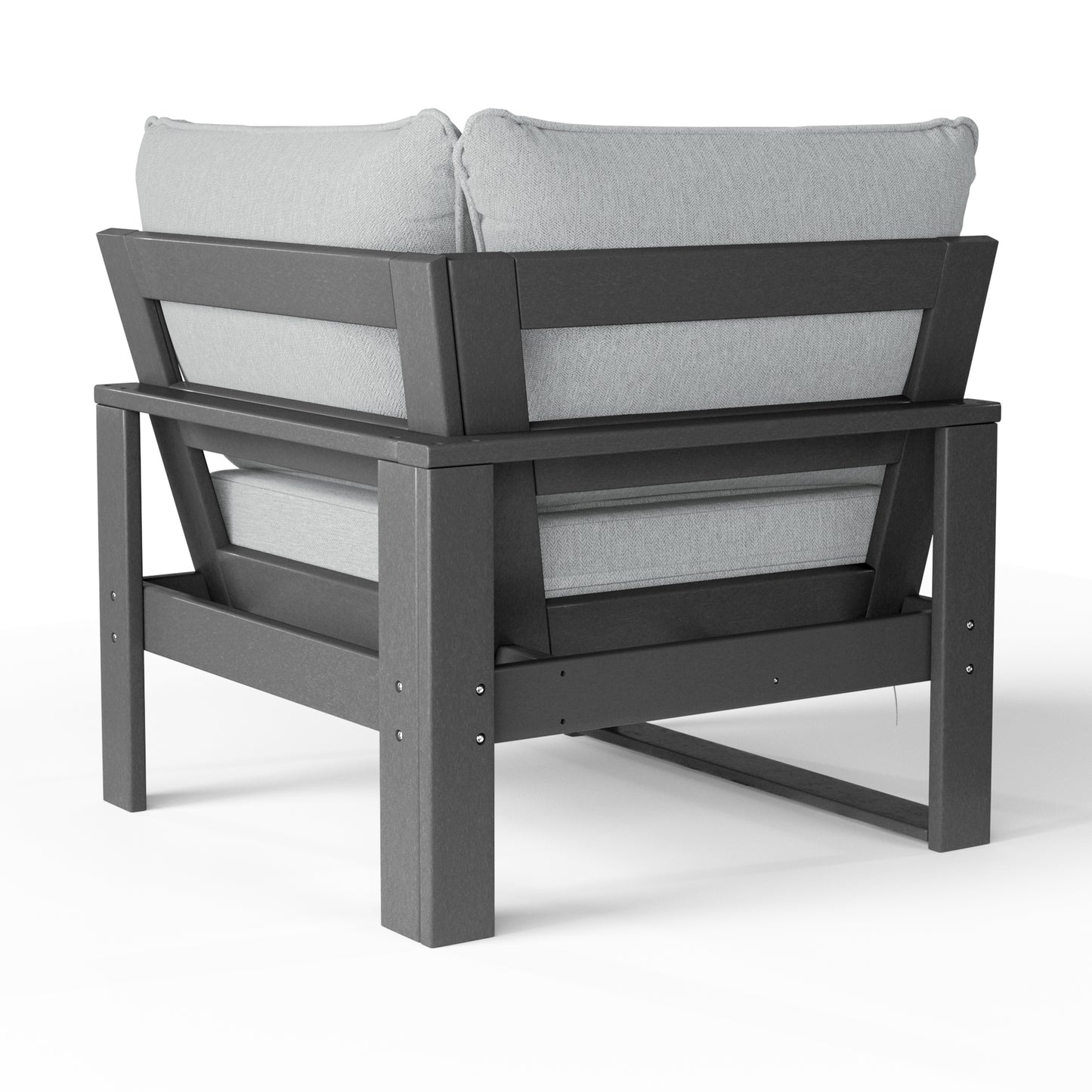 Signature All-Weather Outdoor Modular Patio Deep Seating Corner Chair (Corner Sectional Seat)