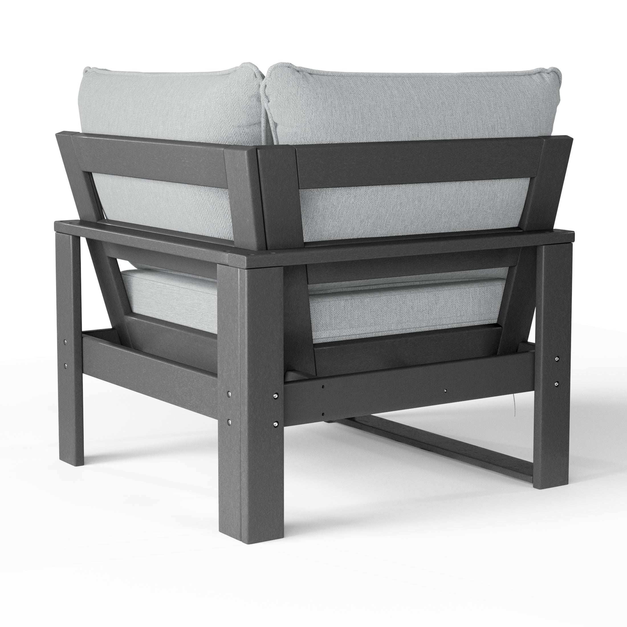 Signature All-Weather Outdoor Modular Patio Deep Seating Corner Chair (Corner Sectional Seat)