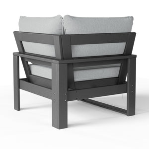 Signature All-Weather Outdoor Modular Patio Deep Seating Corner Chair (Corner Sectional Seat)