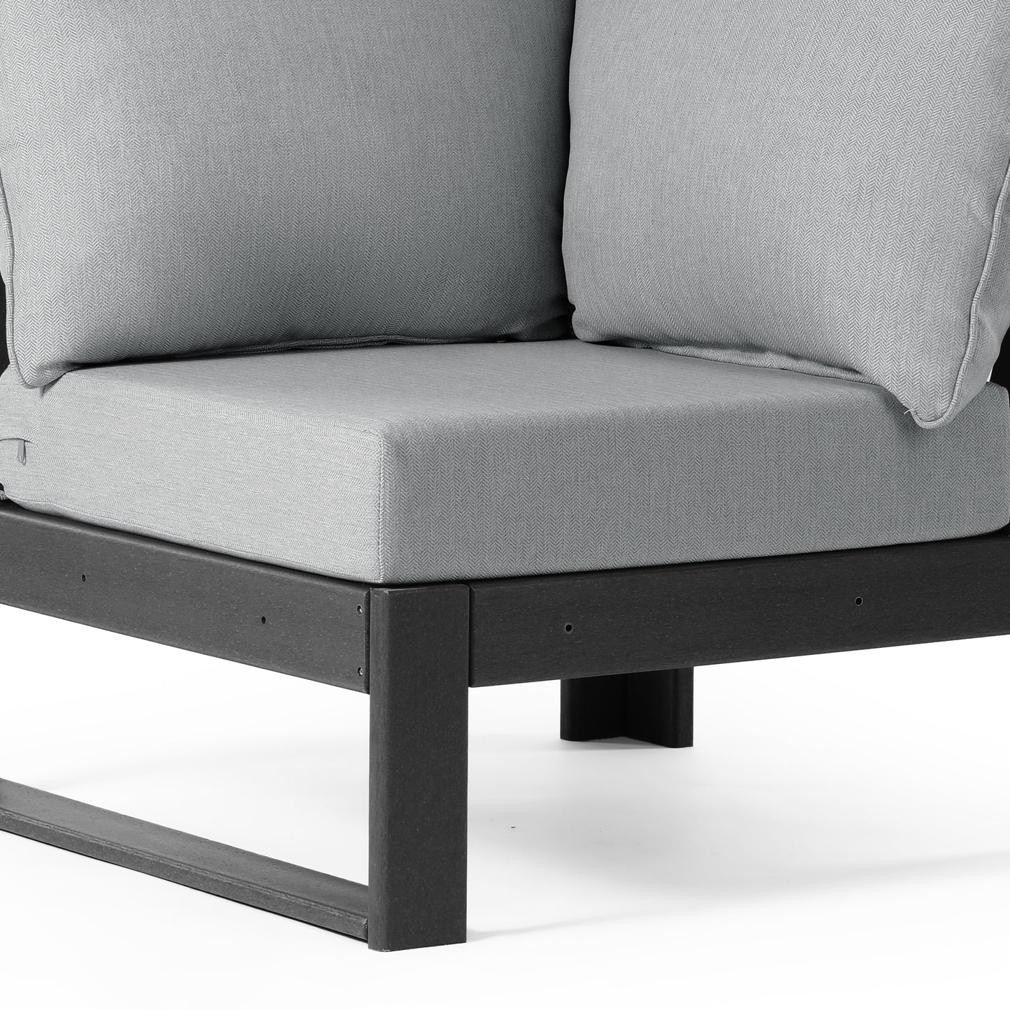 Signature All-Weather Outdoor Modular Patio Deep Seating Corner Chair (Corner Sectional Seat)