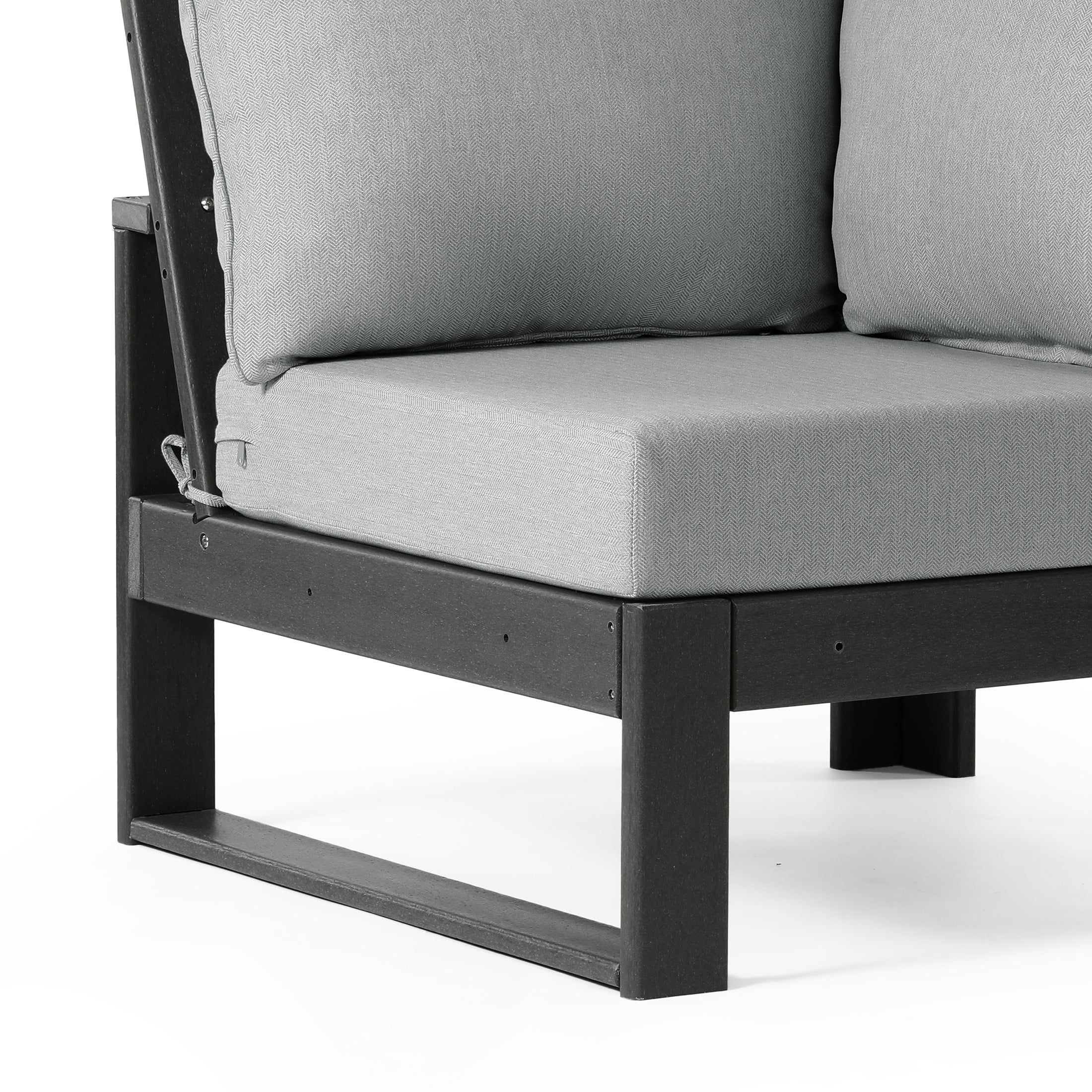 Signature All-Weather Outdoor Modular Patio Deep Seating Corner Chair (Corner Sectional Seat)