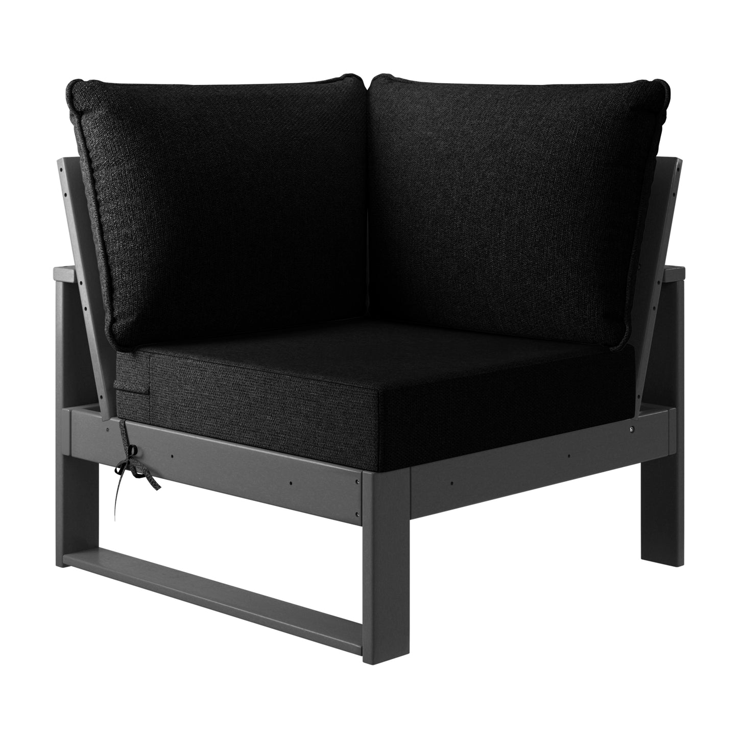 Signature All-Weather Outdoor Modular Patio Deep Seating Corner Chair (Corner Sectional Seat)