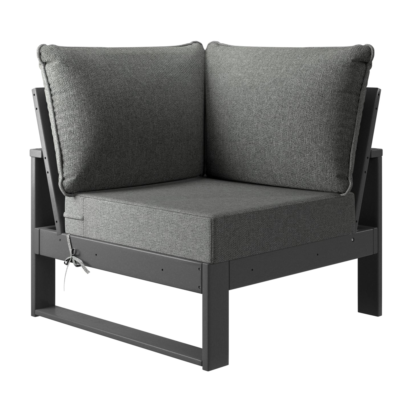 Signature All-Weather Outdoor Modular Patio Deep Seating Corner Chair (Corner Sectional Seat)