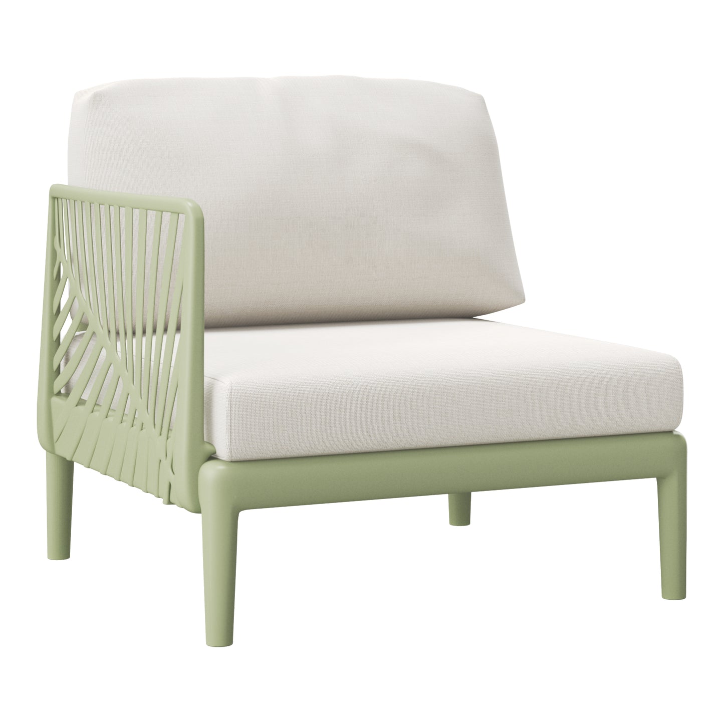 Polyform Deep Seating Left Arm Chair with Cushions