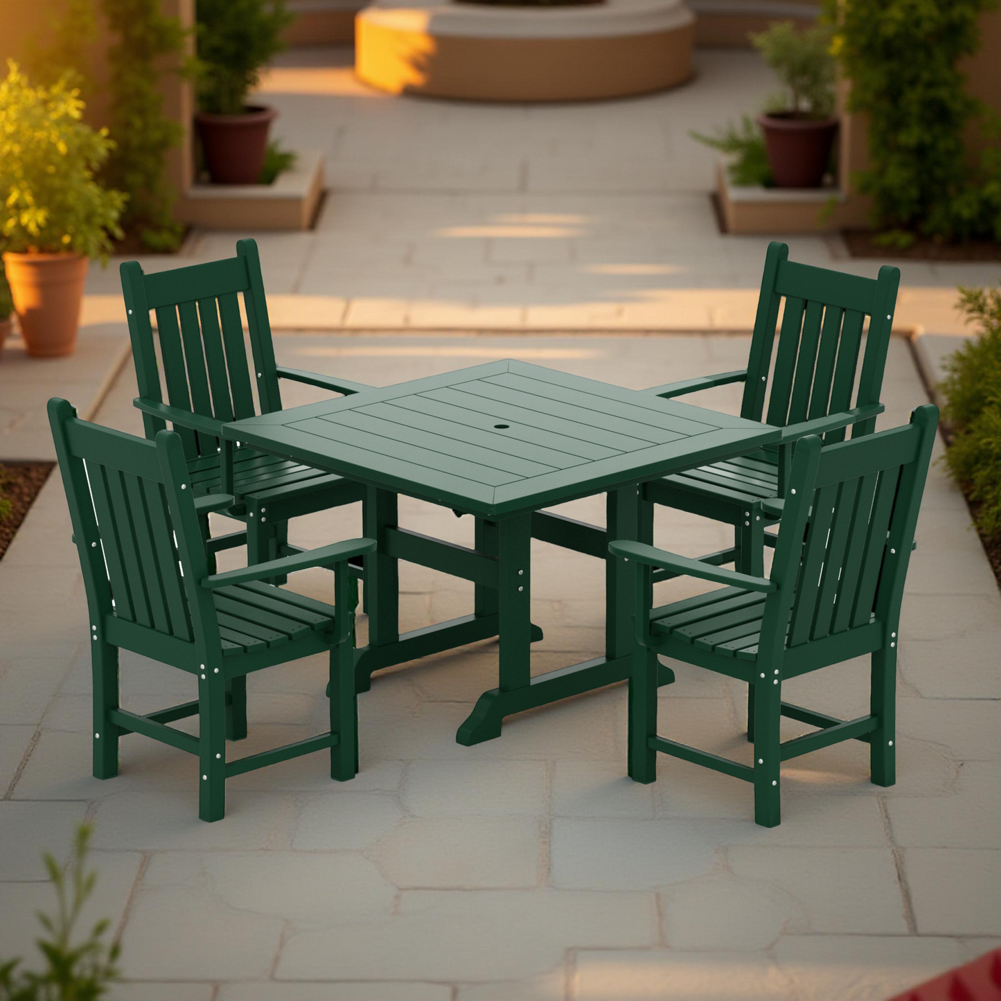 Tuscany All-Weather Outdoor Patio Dining Arm Chair