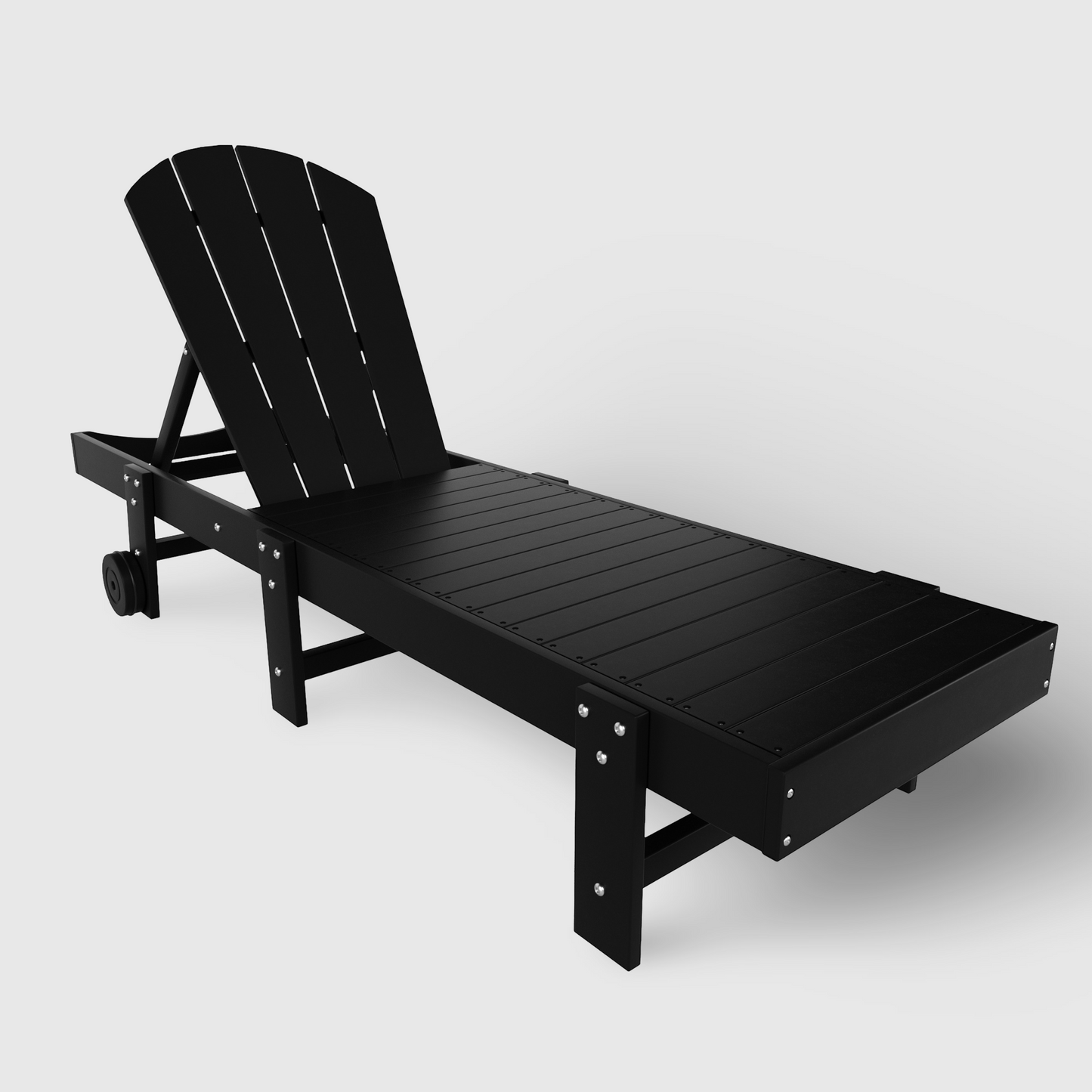 Chatham All-Weather Outdoor Adirondack Reclining Sun Lounger With Wheels
