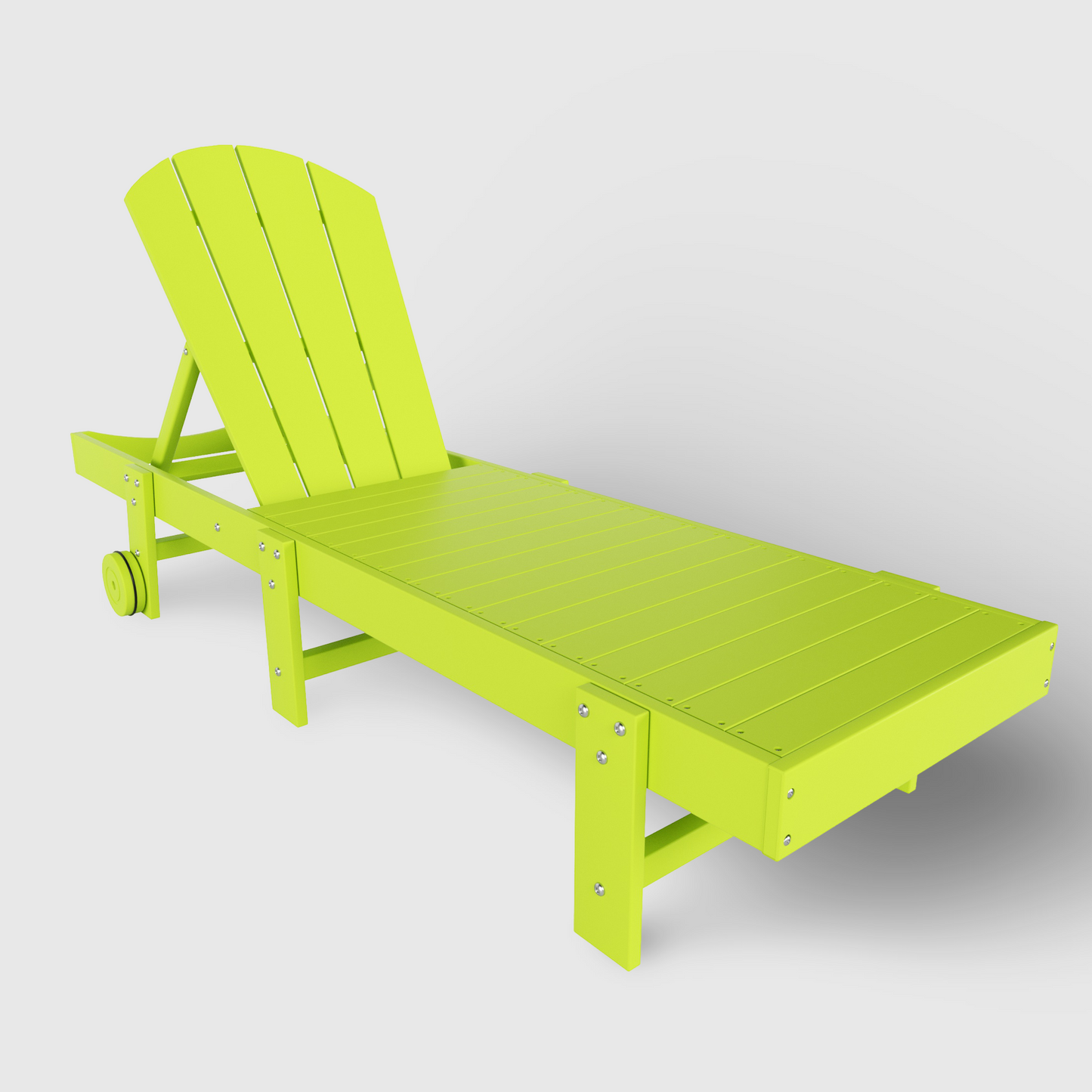 Chatham All-Weather Outdoor Adirondack Reclining Sun Lounger With Wheels