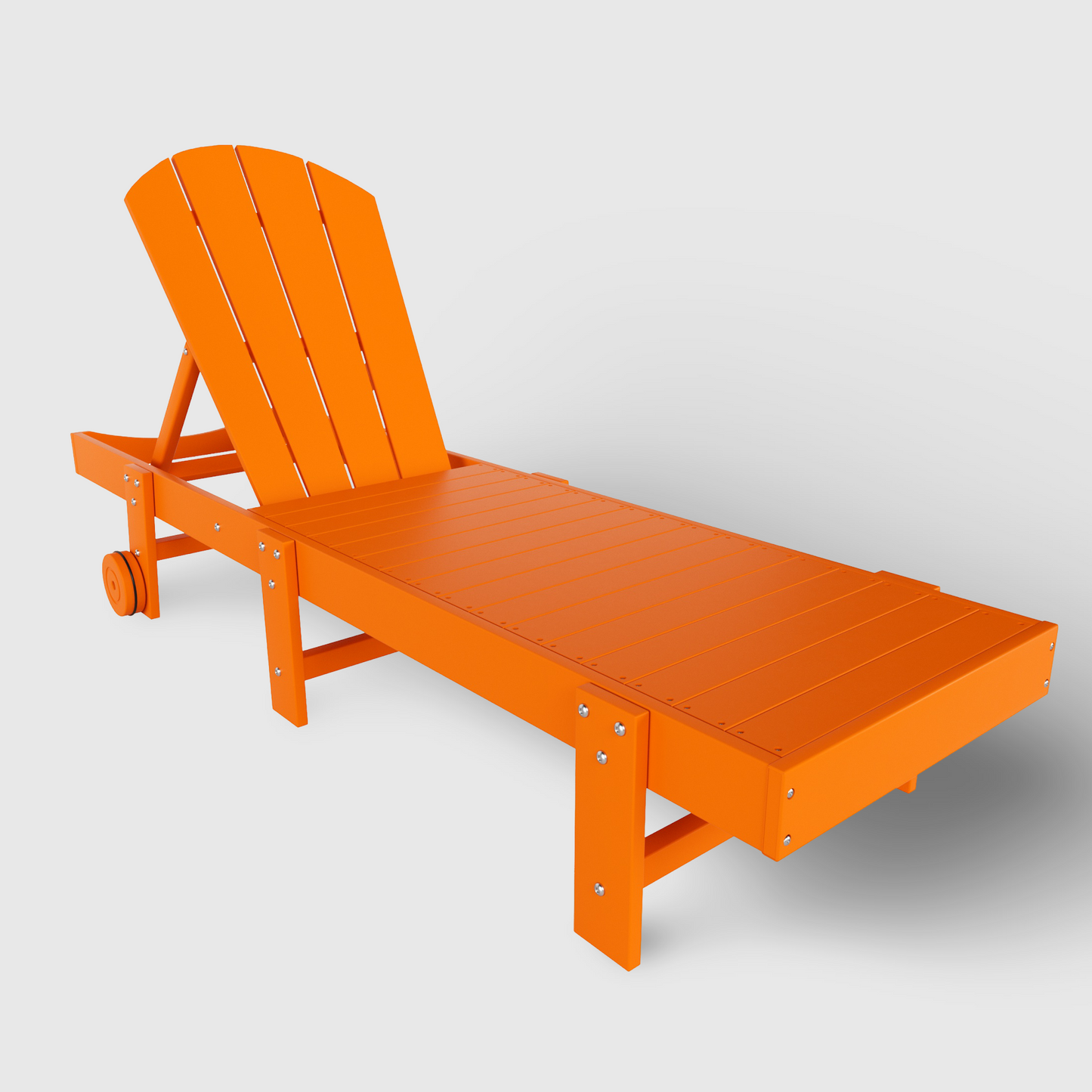 Chatham All-Weather Outdoor Adirondack Reclining Sun Lounger With Wheels