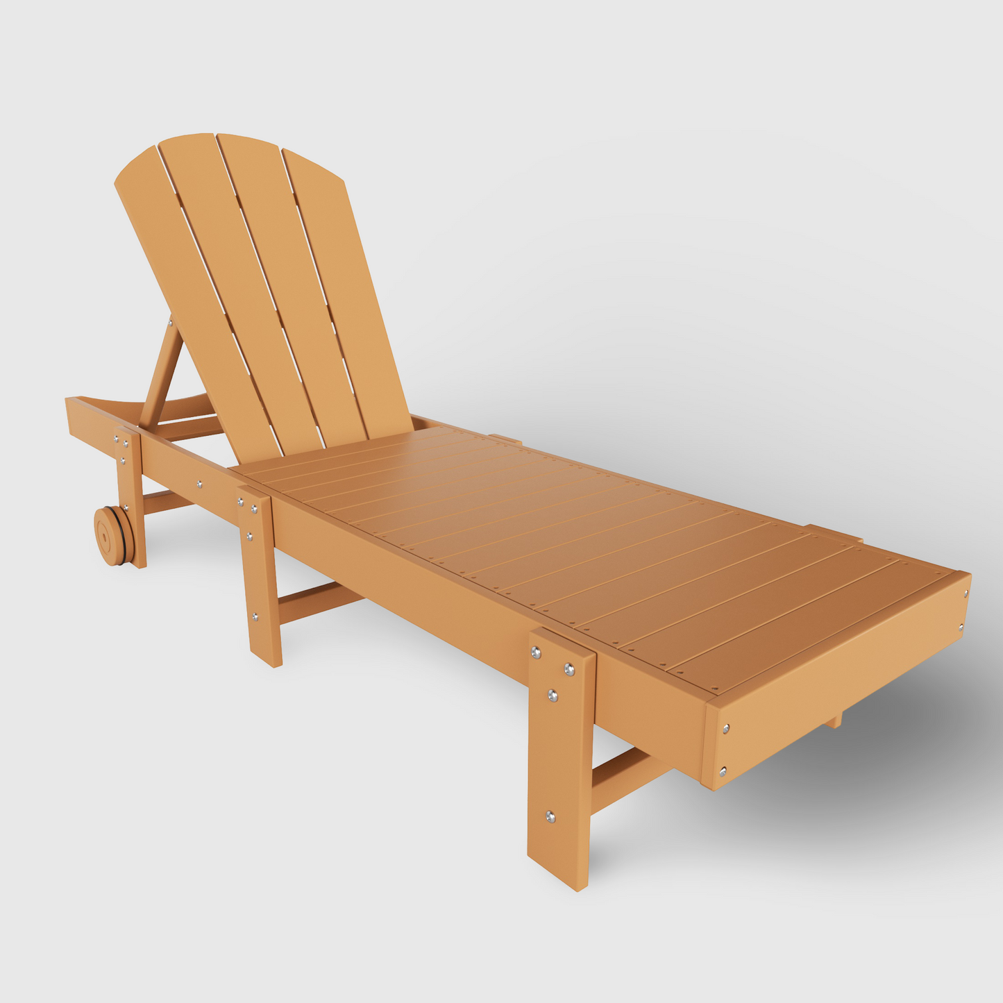 Chatham All-Weather Outdoor Adirondack Reclining Sun Lounger With Wheels