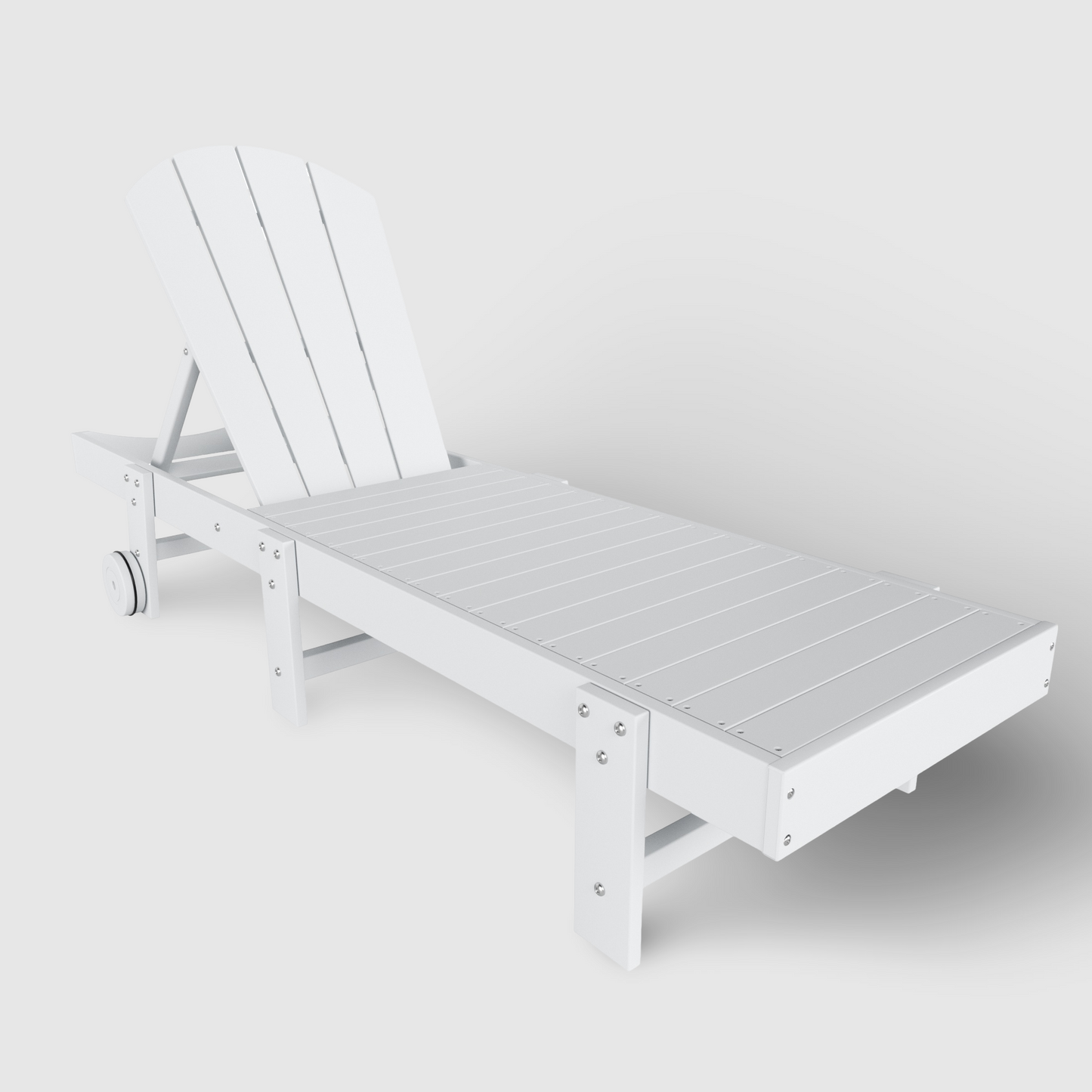 Chatham All-Weather Outdoor Adirondack Reclining Sun Lounger With Wheels