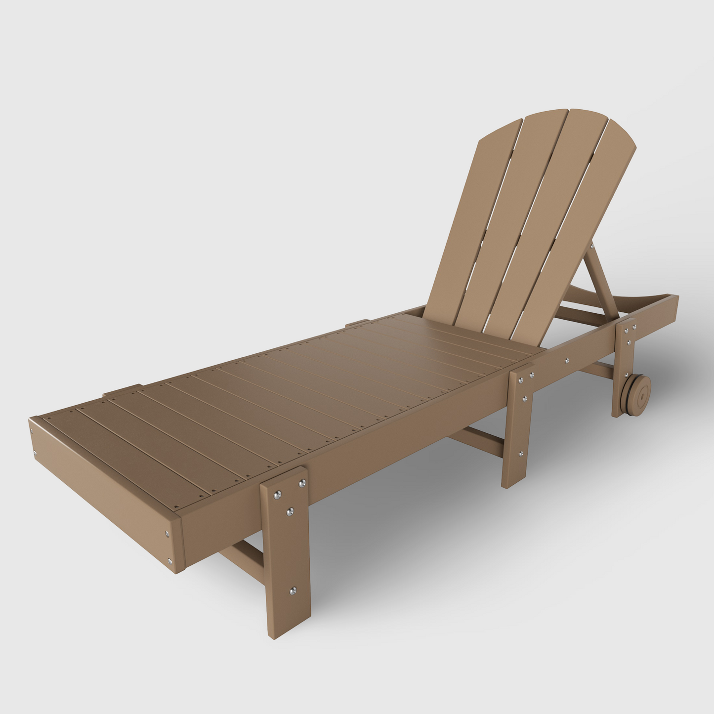 Chatham All-Weather Outdoor Adirondack Reclining Sun Lounger With Wheels