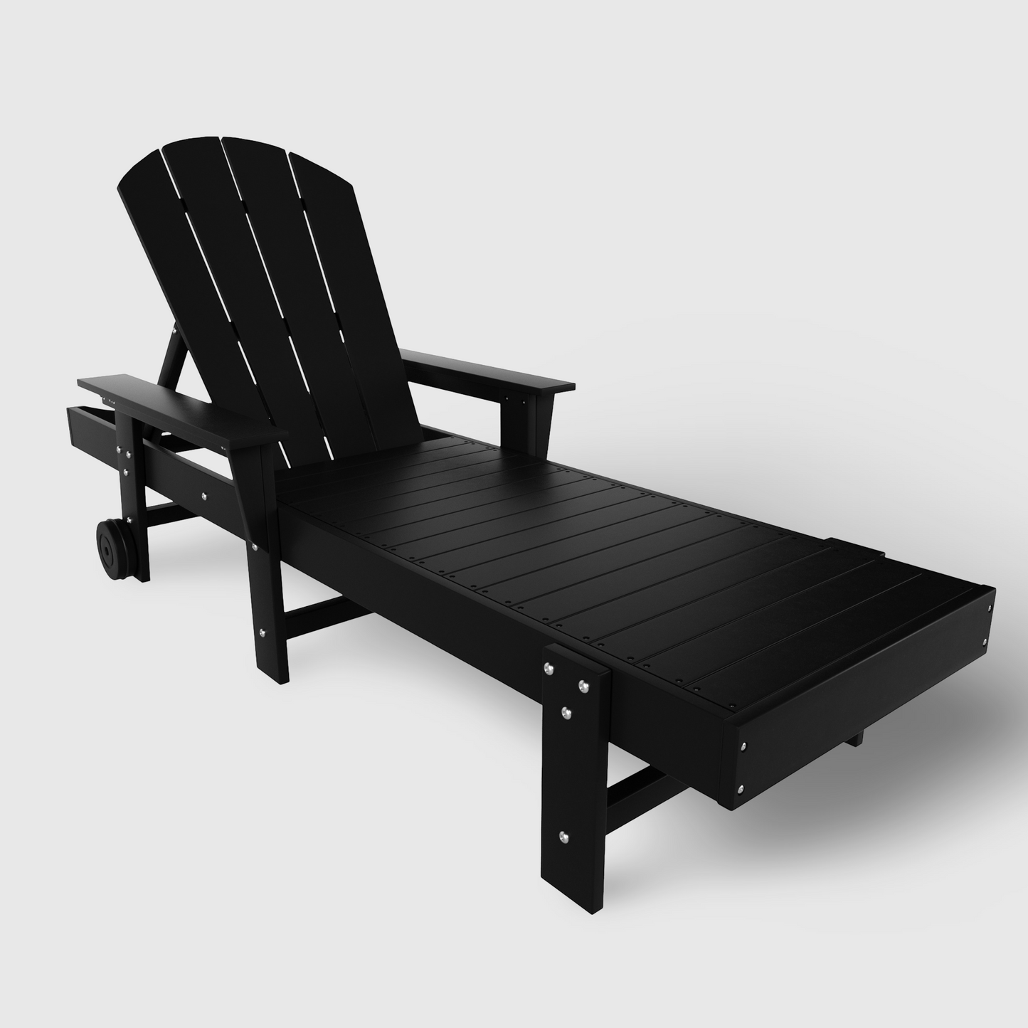 Chatham All-Weather Outdoor Adirondack Reclining Sun Lounger With Arms Rests & Wheels