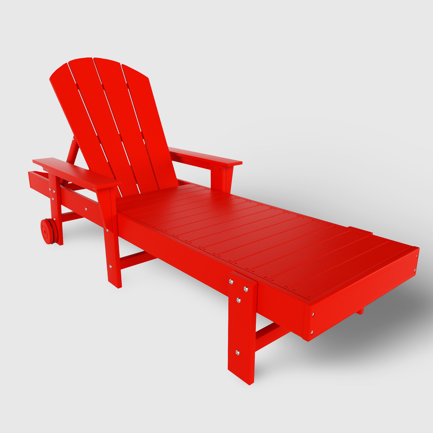 Chatham All-Weather Outdoor Adirondack Reclining Sun Lounger With Arms Rests & Wheels