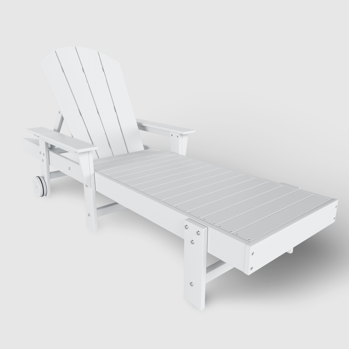Chatham All-Weather Outdoor Adirondack Reclining Sun Lounger With Arms Rests & Wheels