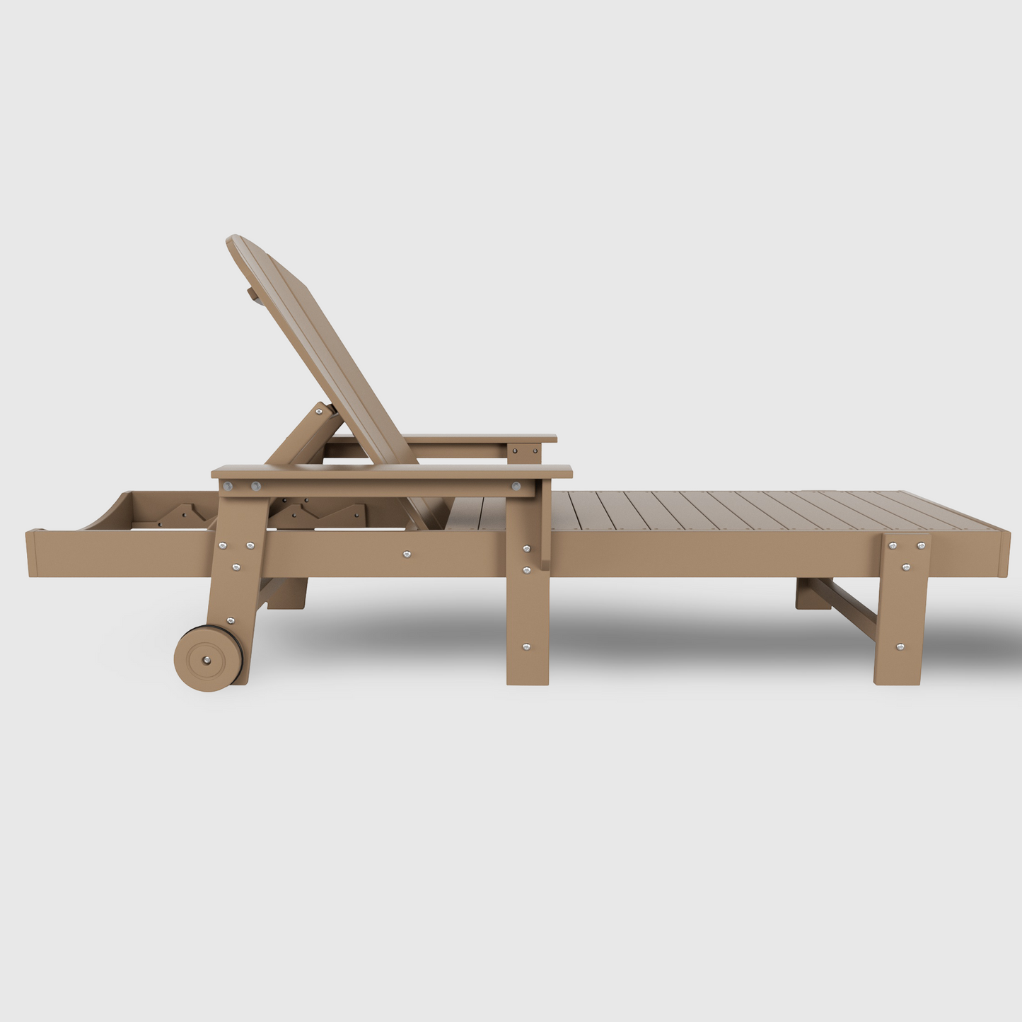 Chatham All-Weather Outdoor Adirondack Reclining Sun Lounger With Arms Rests & Wheels