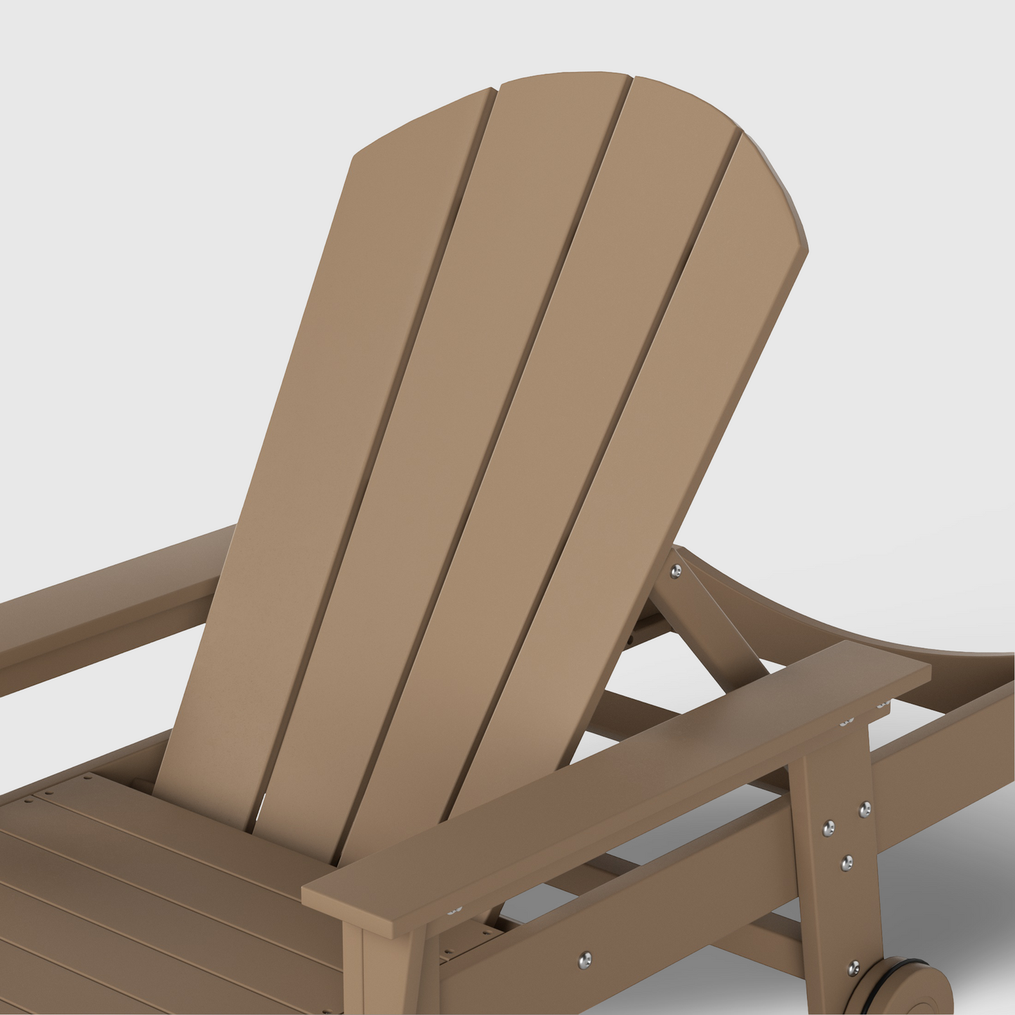 Chatham All-Weather Outdoor Adirondack Reclining Sun Lounger With Arms Rests & Wheels