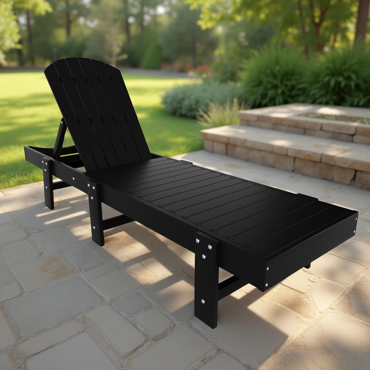 Westport Classic All-Weather Outdoor Adirondack Reclining Sun Lounger