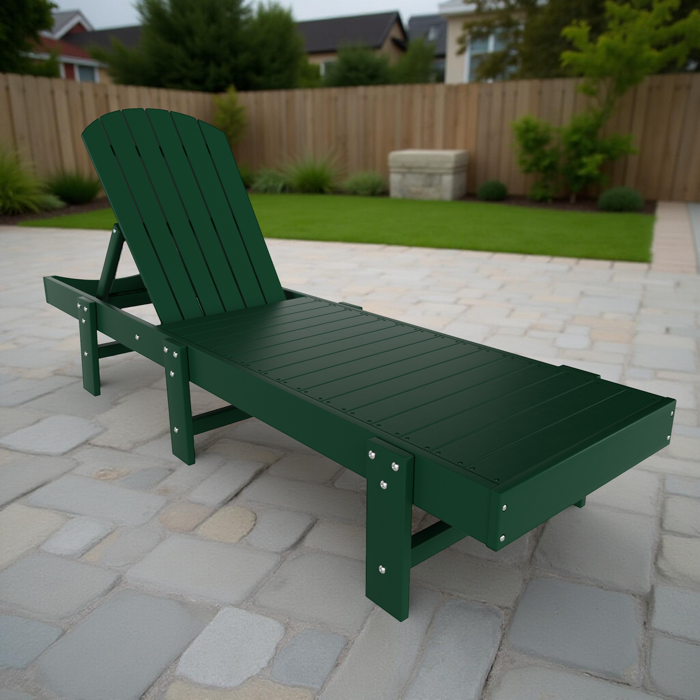 Westport Classic All-Weather Outdoor Adirondack Reclining Sun Lounger