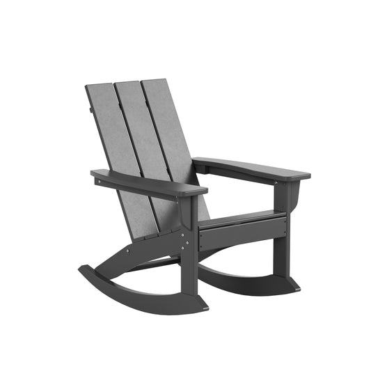 Malibu Modern All-Weather Outdoor Rocking Adirondack Chair