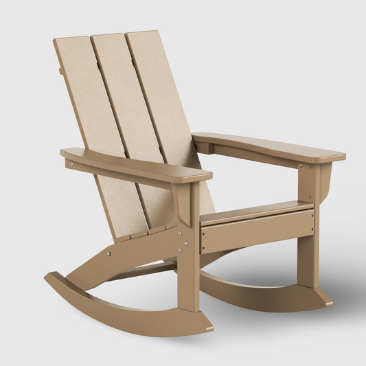 Malibu Modern All-Weather Outdoor Rocking Adirondack Chair