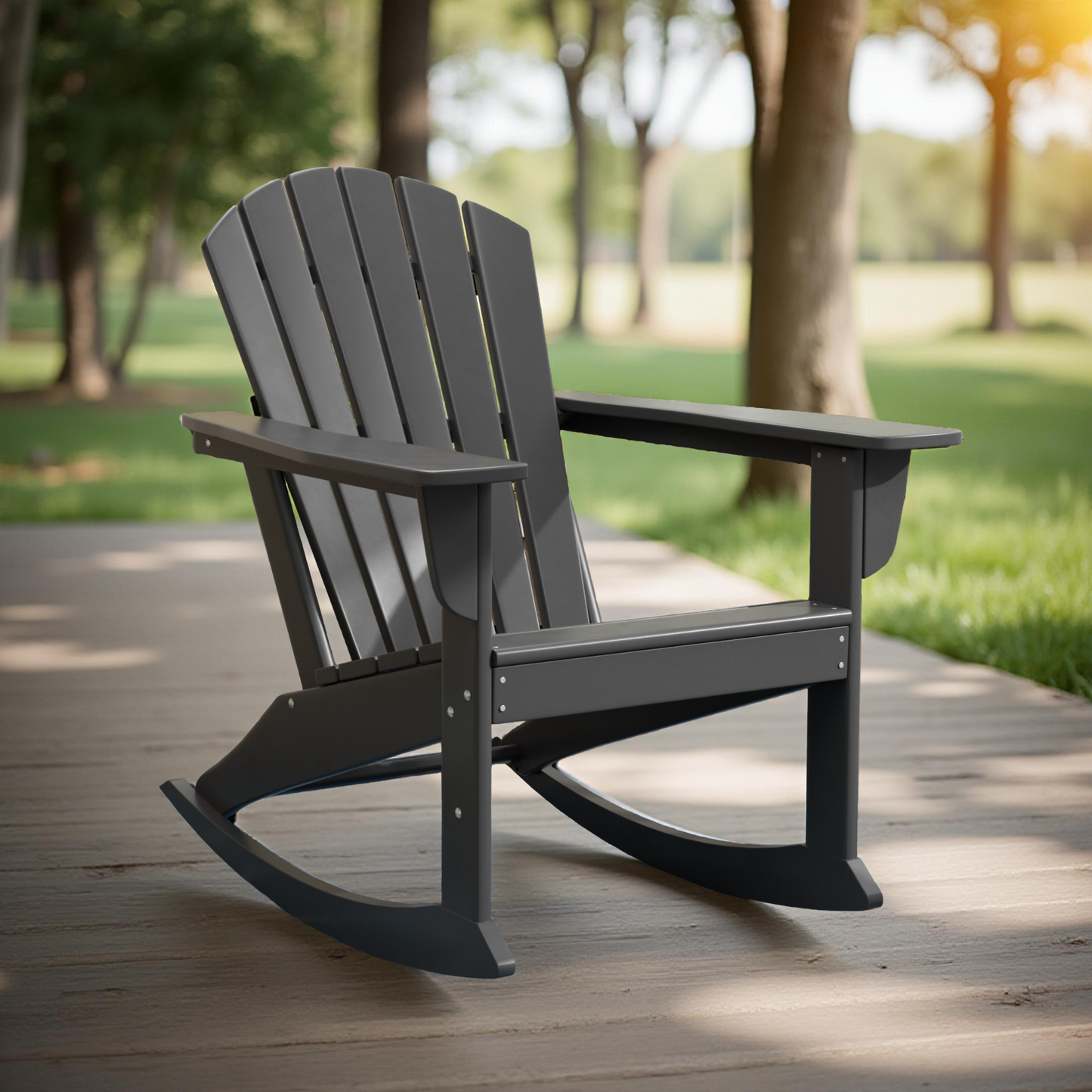 Westport All-Weather Outdoor Rocking Adirondack Chair