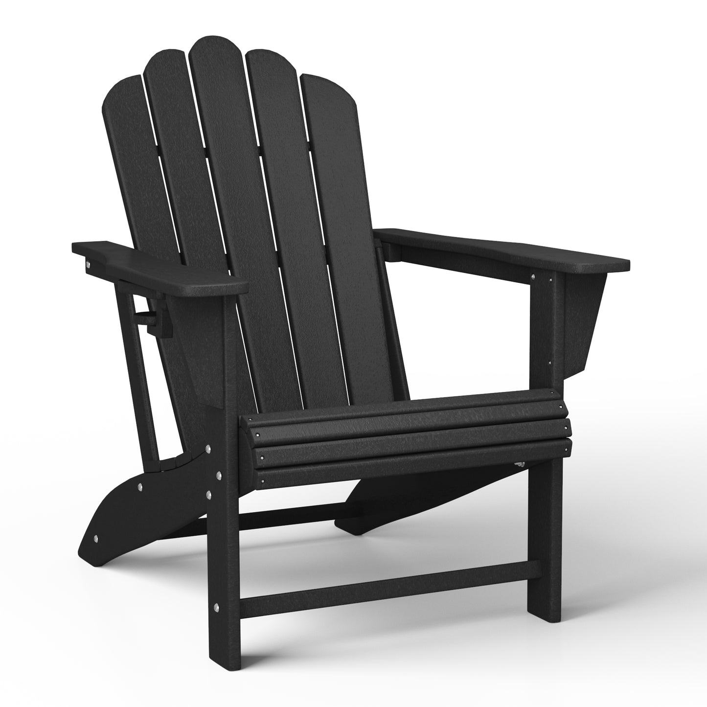 Tahoe All-Weather Outdoor Poly Adirondack Chair with Retractable Cup Holder