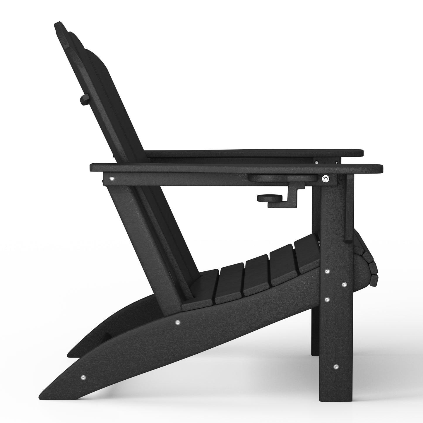 Tahoe All-Weather Outdoor Poly Adirondack Chair with Retractable Cup Holder