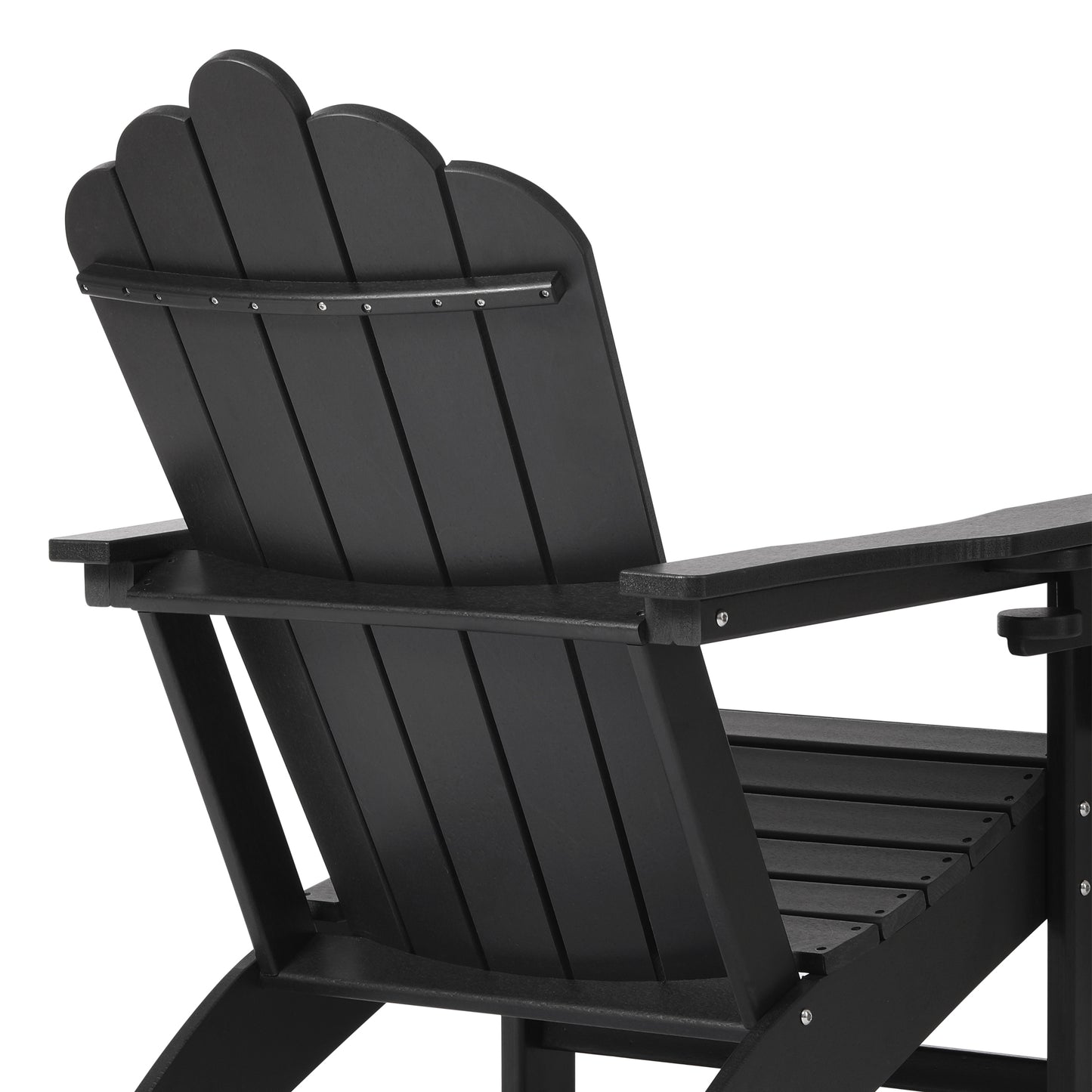 Tahoe All-Weather Outdoor Poly Adirondack Chair with Retractable Cup Holder