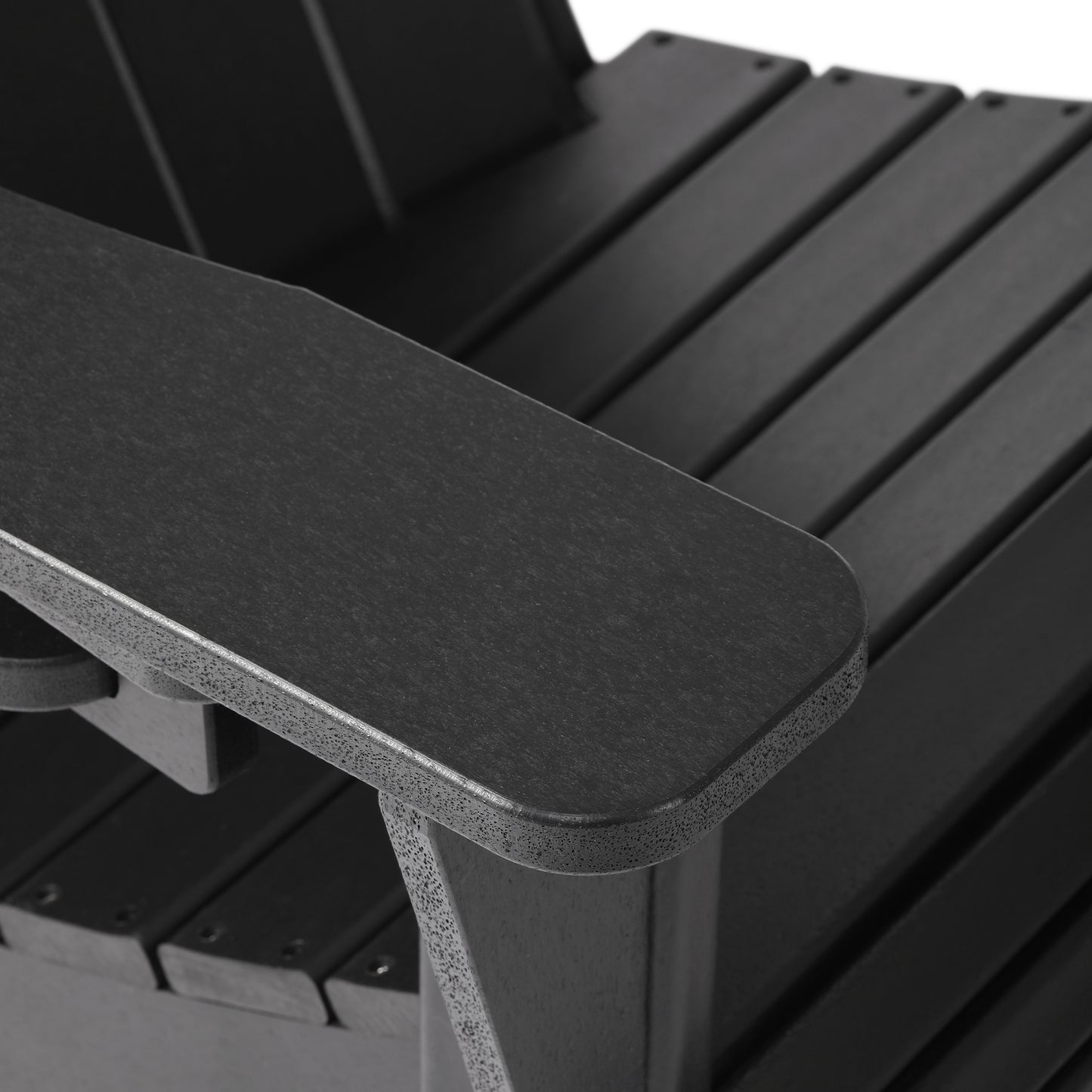 Tahoe All-Weather Outdoor Poly Adirondack Chair with Retractable Cup Holder