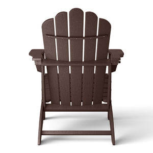 Tahoe All-Weather Outdoor Poly Adirondack Chair with Retractable Cup Holder