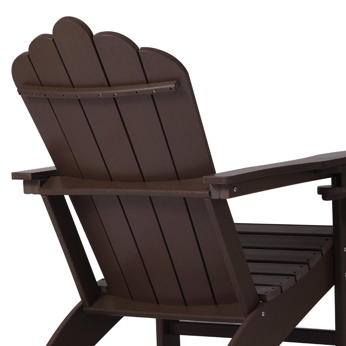 Tahoe All-Weather Outdoor Poly Adirondack Chair with Retractable Cup Holder