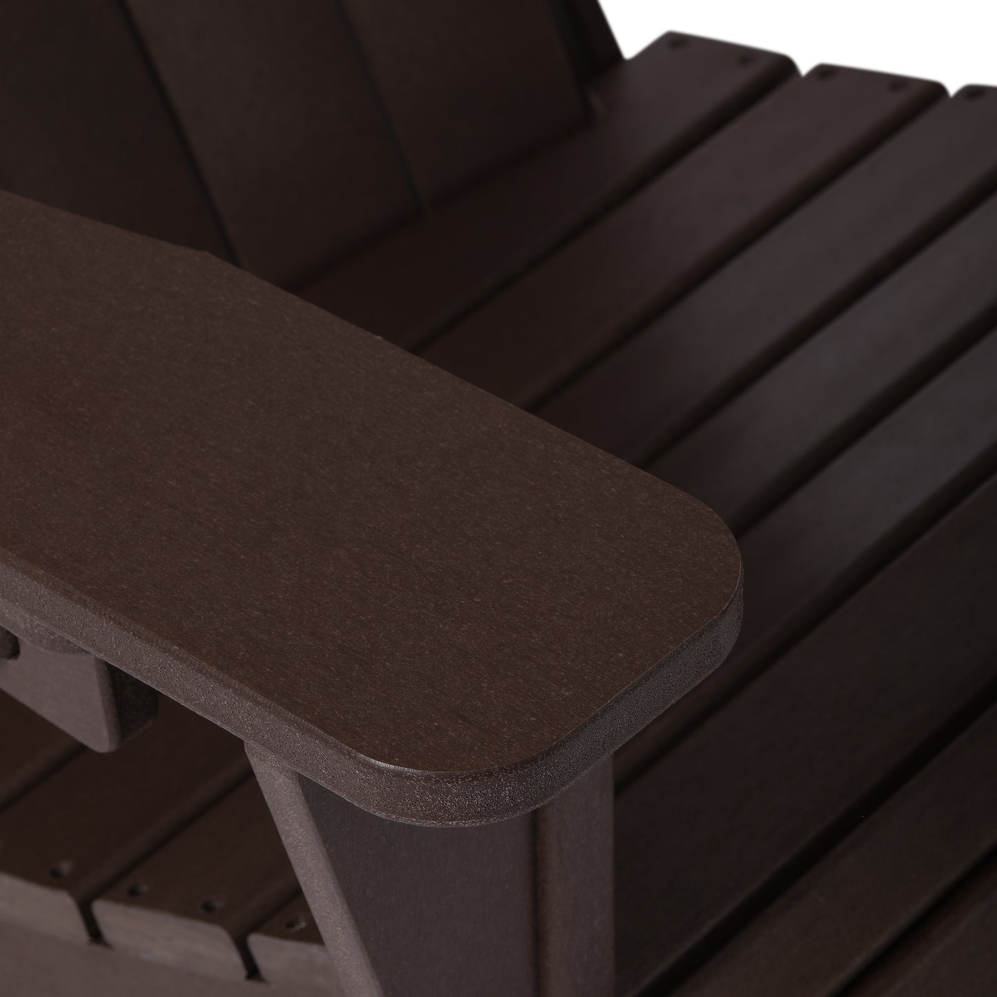 Tahoe All-Weather Outdoor Poly Adirondack Chair with Retractable Cup Holder