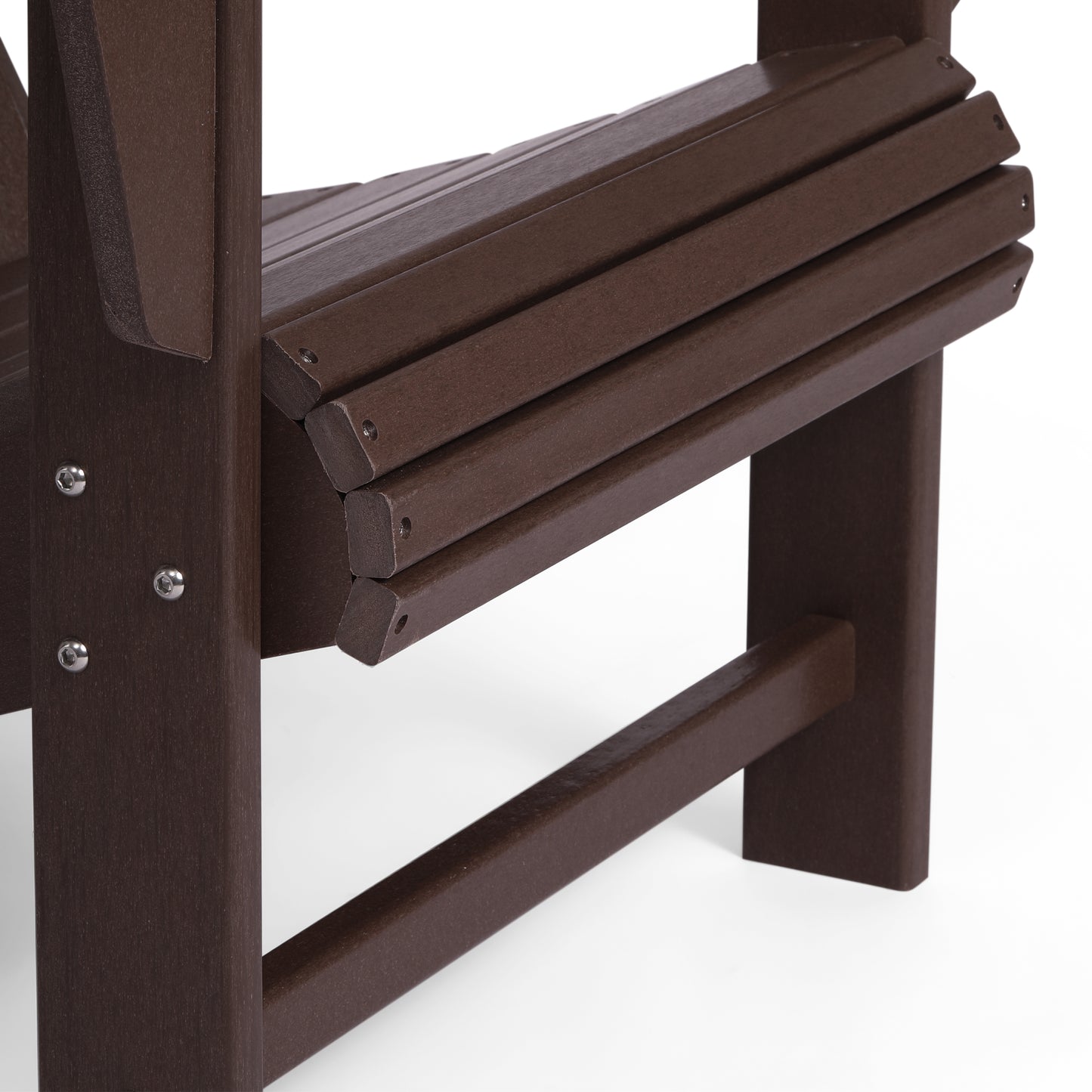 Tahoe All-Weather Outdoor Poly Adirondack Chair with Retractable Cup Holder