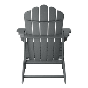 Tahoe All-Weather Outdoor Poly Adirondack Chair with Retractable Cup Holder