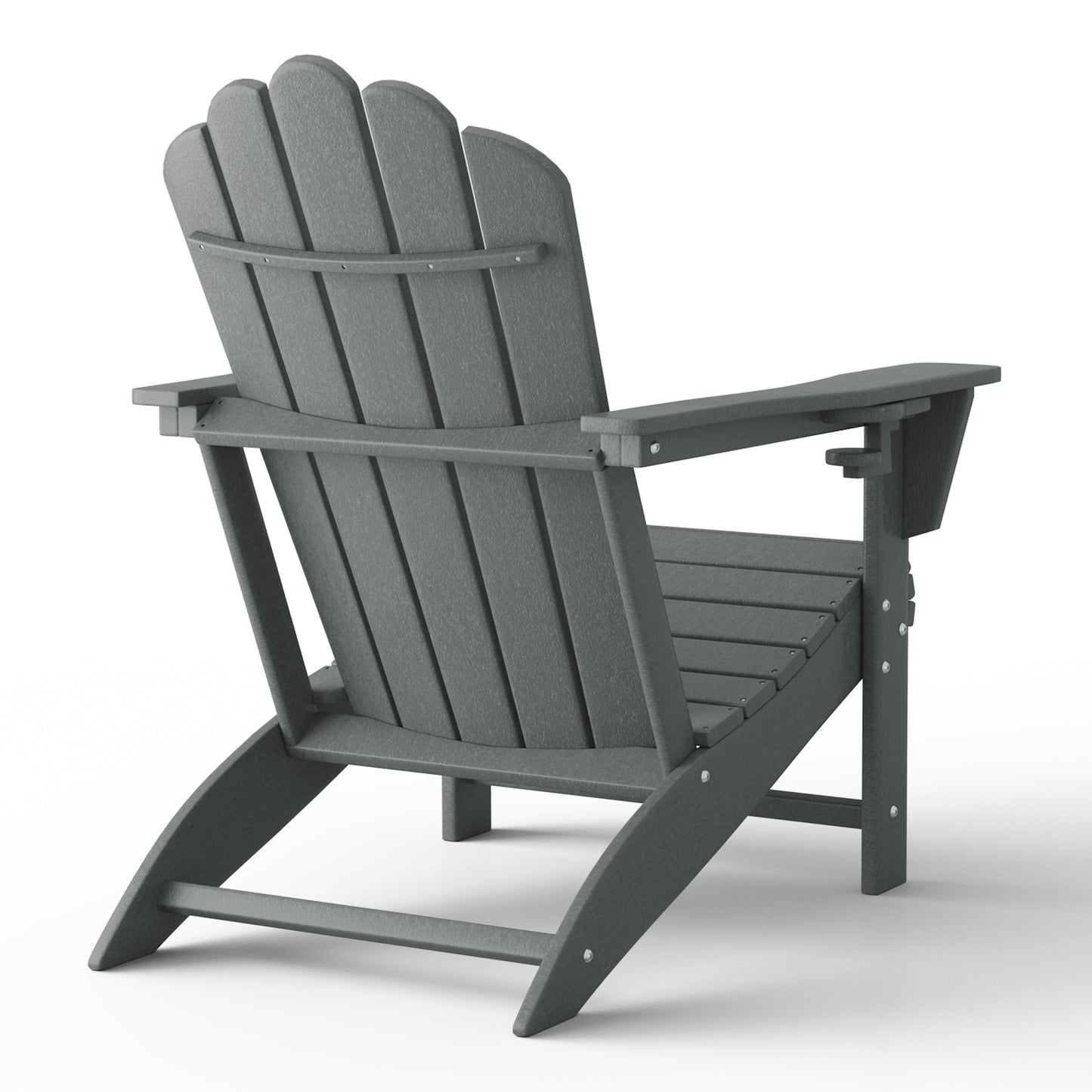 Tahoe All-Weather Outdoor Poly Adirondack Chair with Retractable Cup Holder