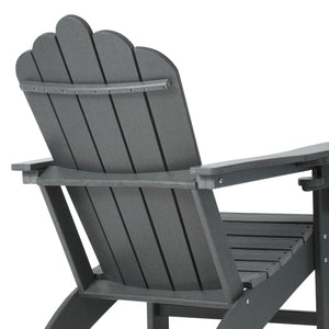 Tahoe All-Weather Outdoor Poly Adirondack Chair with Retractable Cup Holder
