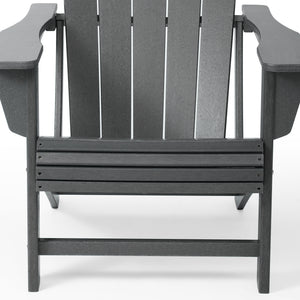 Tahoe All-Weather Outdoor Poly Adirondack Chair with Retractable Cup Holder