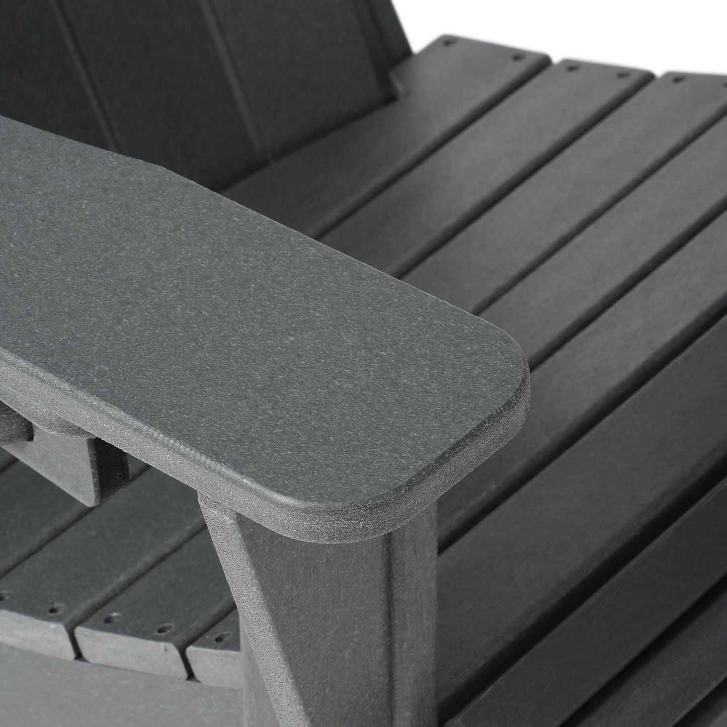 Tahoe All-Weather Outdoor Poly Adirondack Chair with Retractable Cup Holder