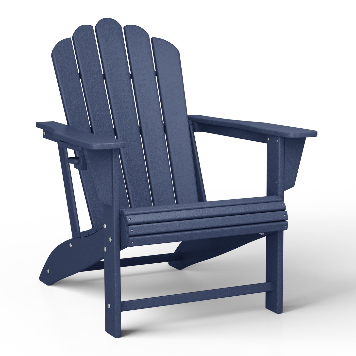 Tahoe All-Weather Outdoor Poly Adirondack Chair with Retractable Cup Holder