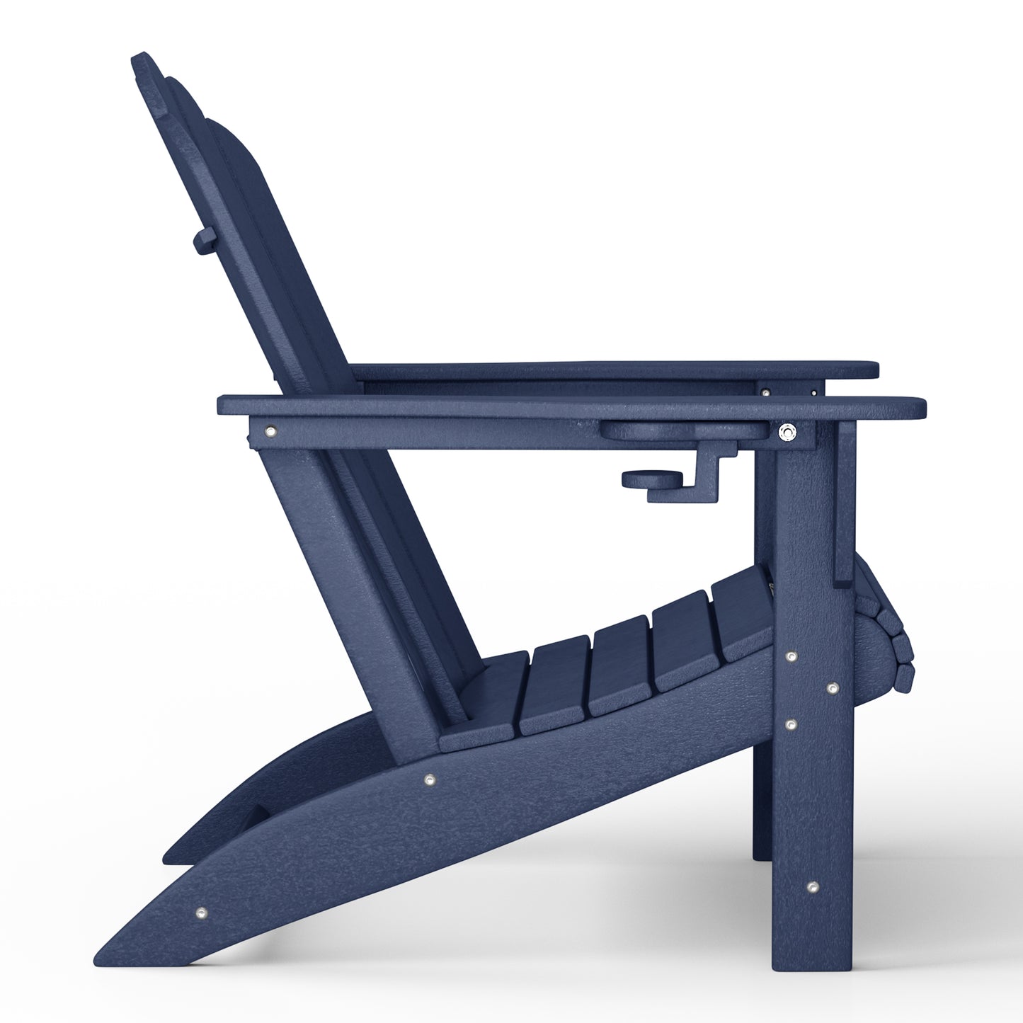 Tahoe All-Weather Outdoor Poly Adirondack Chair with Retractable Cup Holder