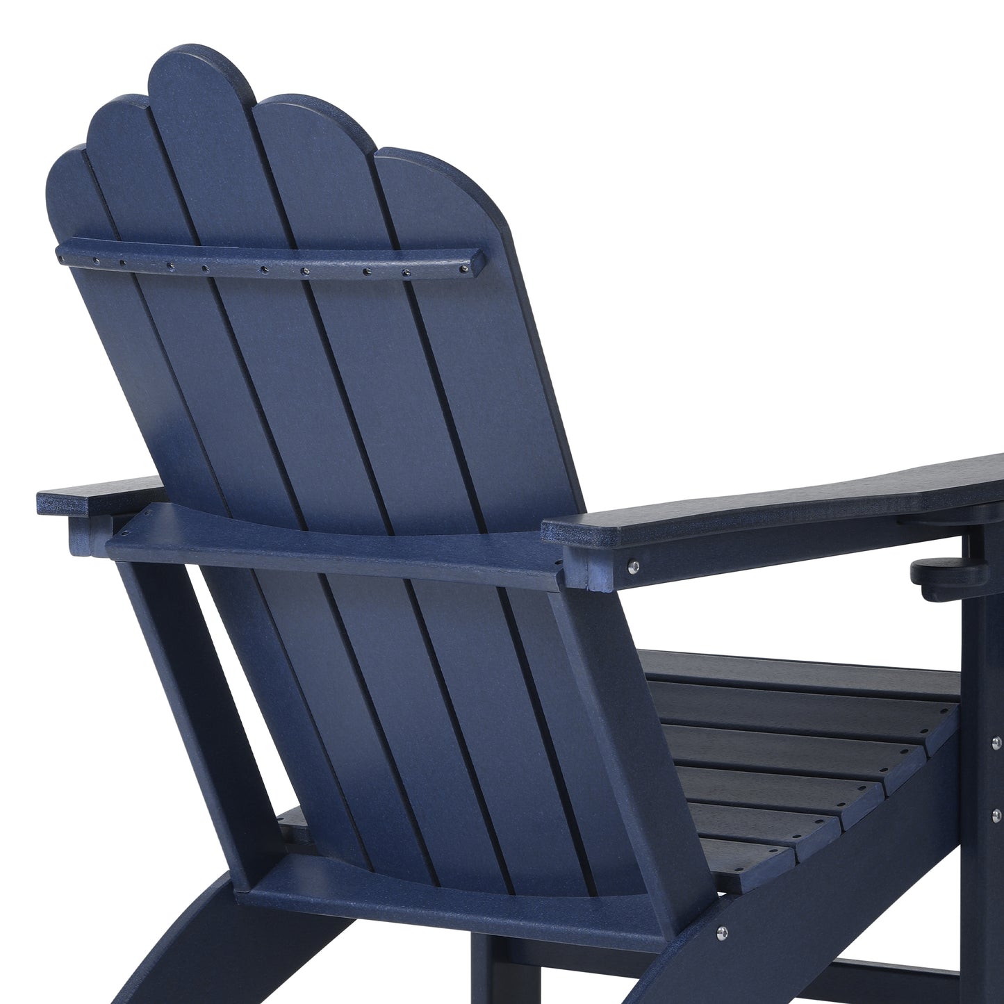 Tahoe All-Weather Outdoor Poly Adirondack Chair with Retractable Cup Holder