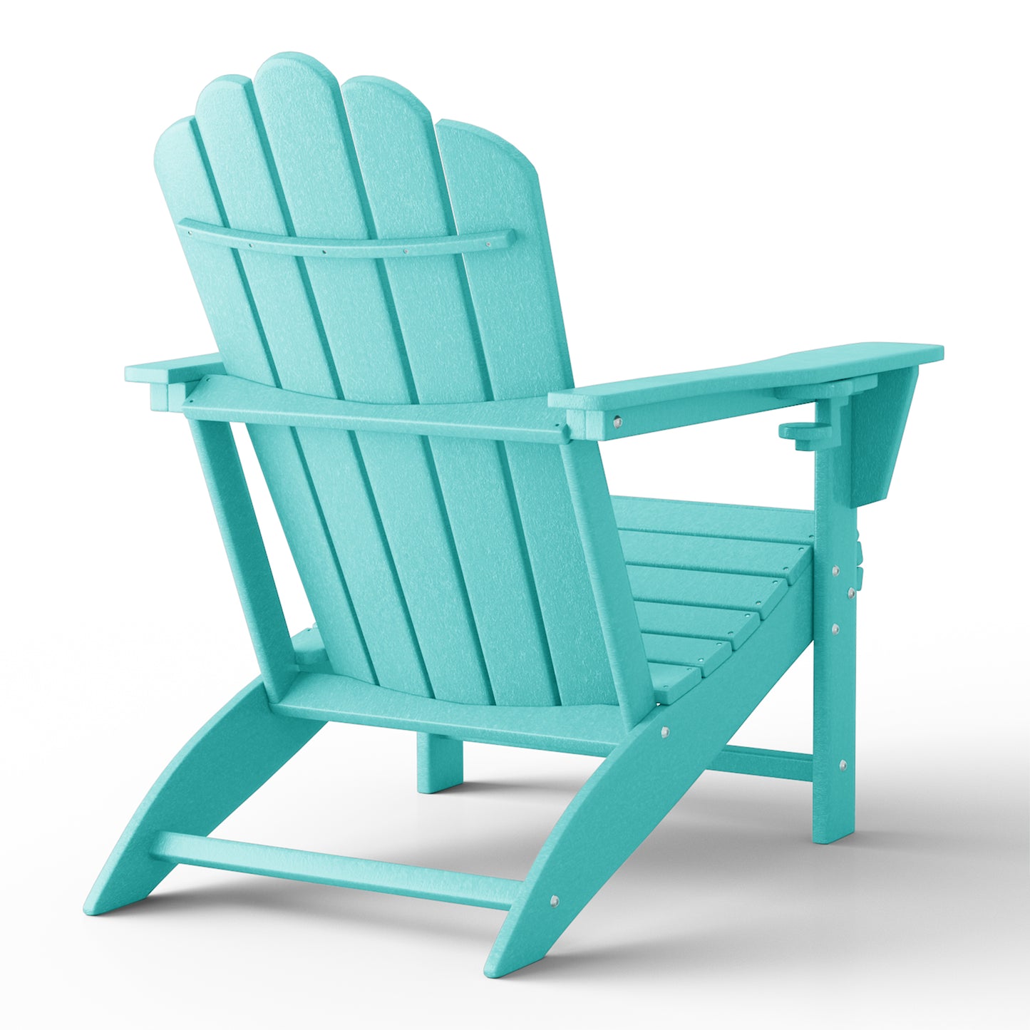 Tahoe All-Weather Outdoor Poly Adirondack Chair with Retractable Cup Holder