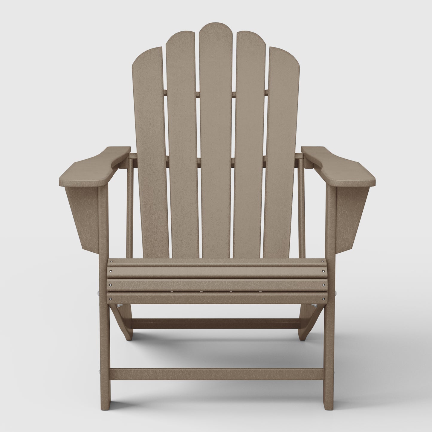 Tahoe All-Weather Outdoor Poly Adirondack Chair with Retractable Cup Holder