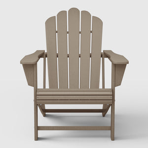 Tahoe All-Weather Outdoor Poly Adirondack Chair with Retractable Cup Holder