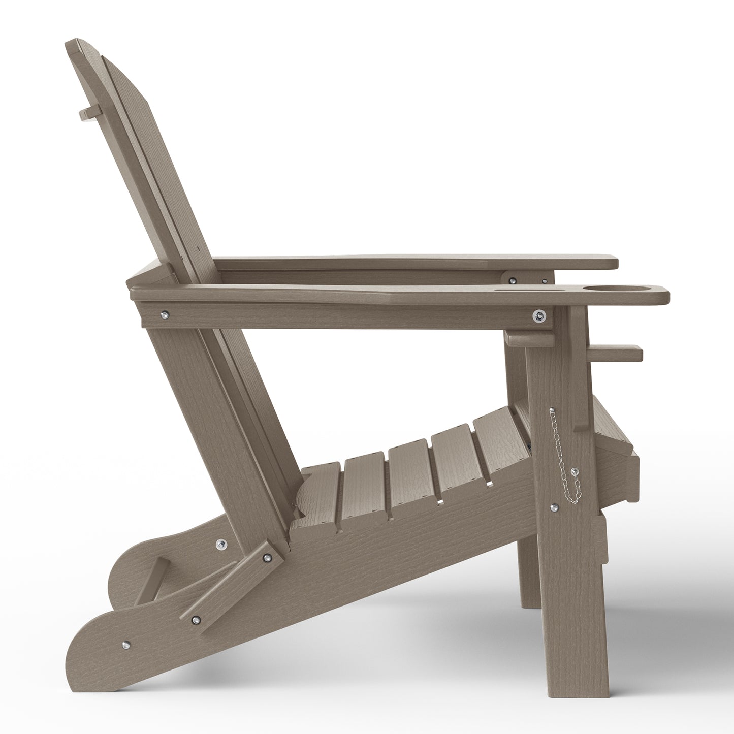 Chatham All-Weather Outdoor Folding Adirondack Chair with Cup Holder