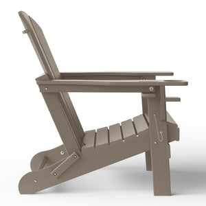 Chatham All-Weather Outdoor Folding Adirondack Chair with Cup Holder