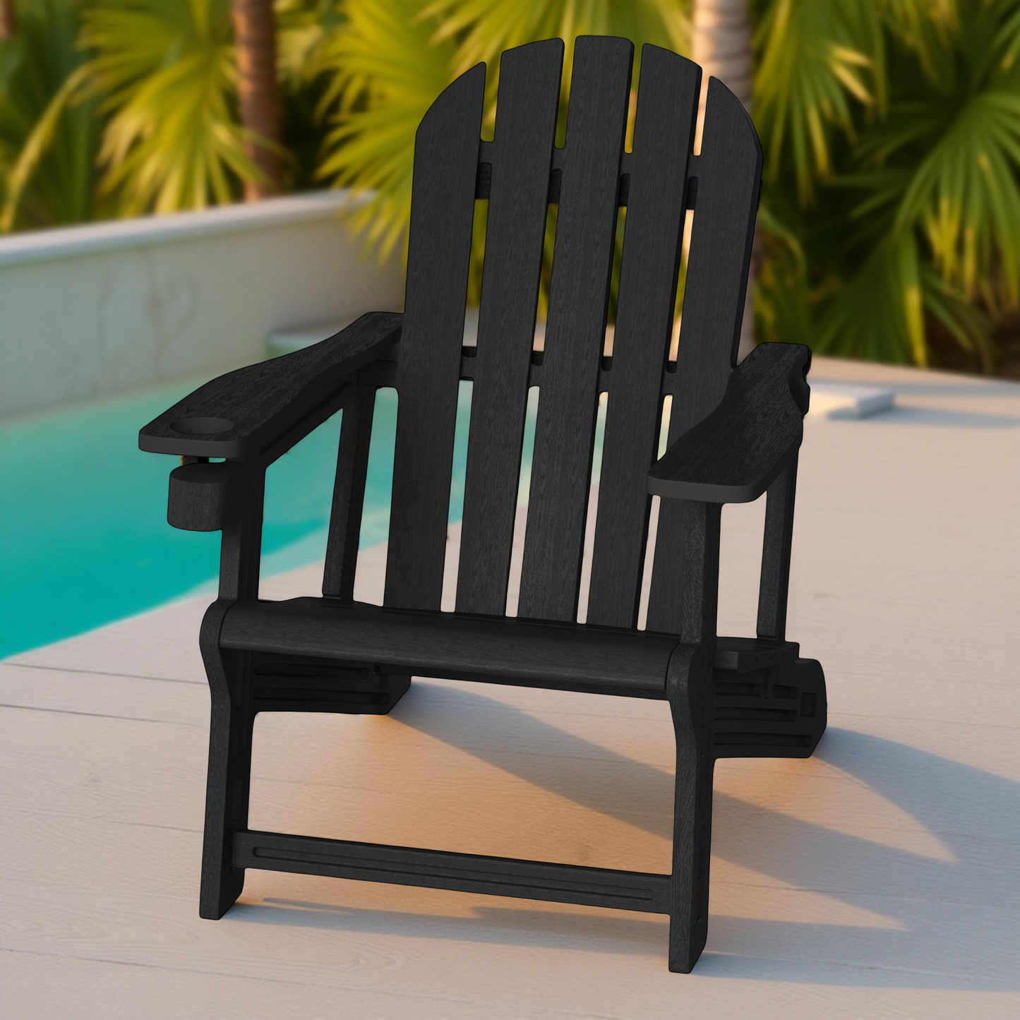 Snap'n Lock Adirondack Chair with Cupholder (No Tools or Hardware)