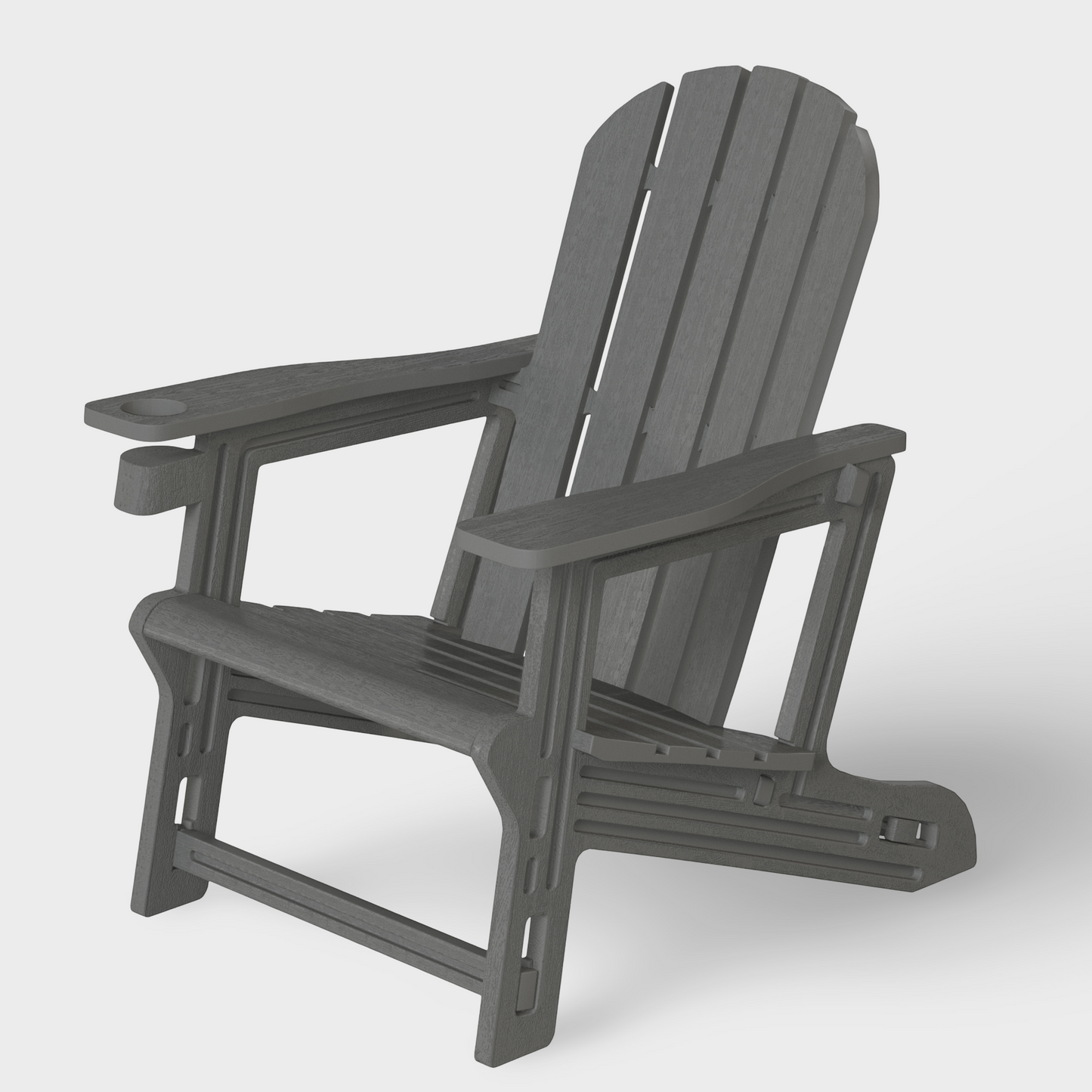 Snap'n Lock Adirondack Chair with Cupholder (No Tools or Hardware)