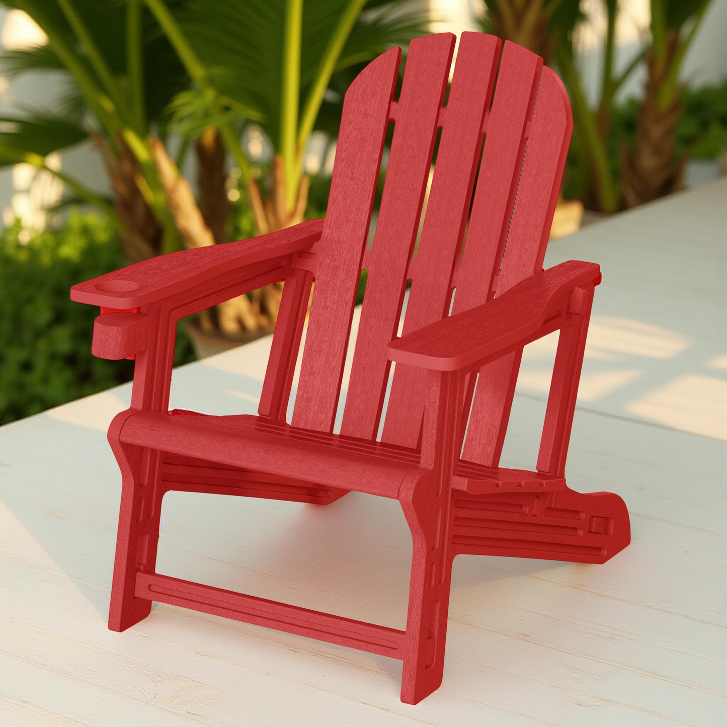Snap'n Lock Adirondack Chair with Cupholder (No Tools or Hardware)