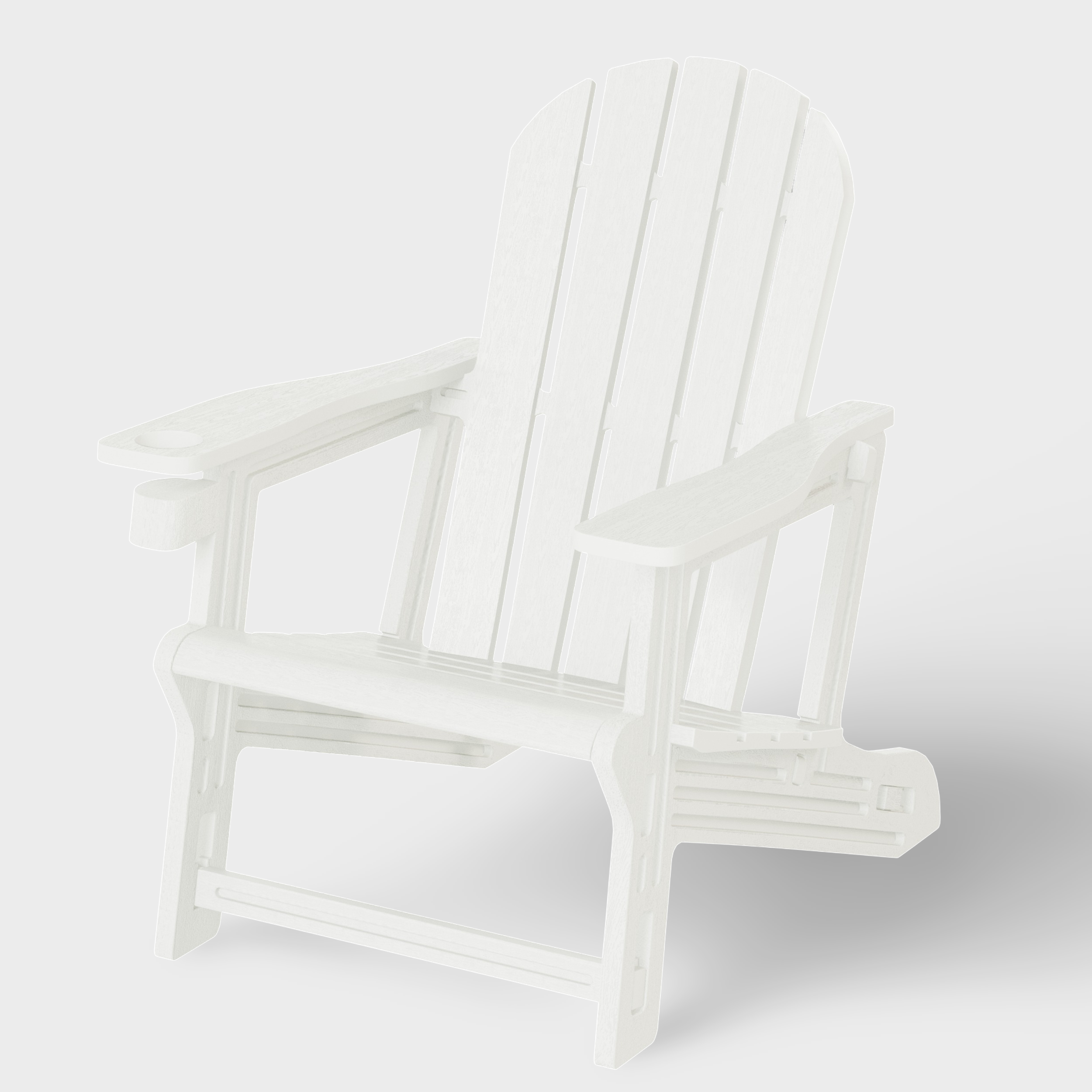 Snap'n Lock Adirondack Chair with Cupholder (No Tools or Hardware)